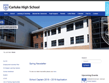 Tablet Screenshot of carluke-highschool.org.uk